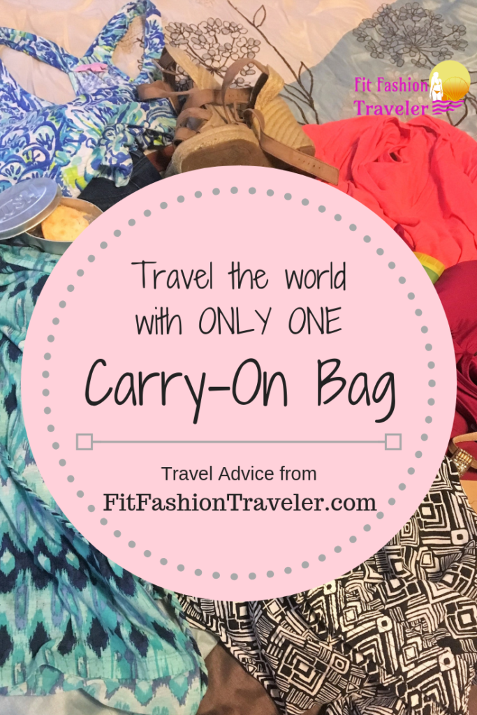 Travel advice on how to travel for weeks with only one carry-on bag.