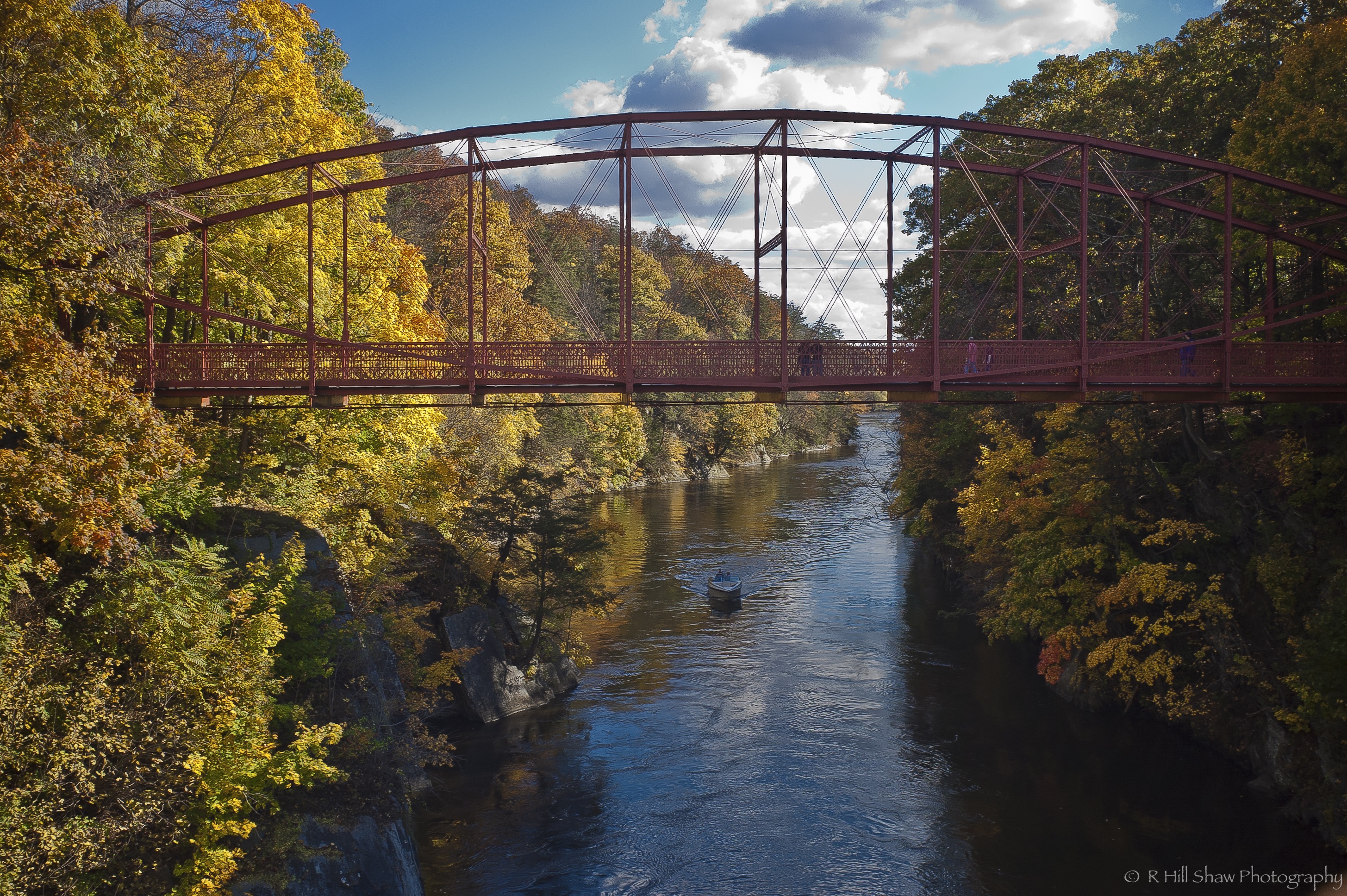 central connecticut, fall, bridge, leaves