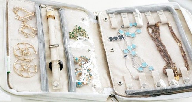 travel jewelry organizer; travel guide