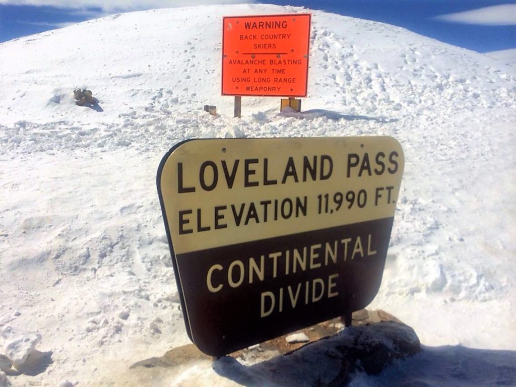 Loveland Pass; what to do in Denver in the winter; rocky mountains