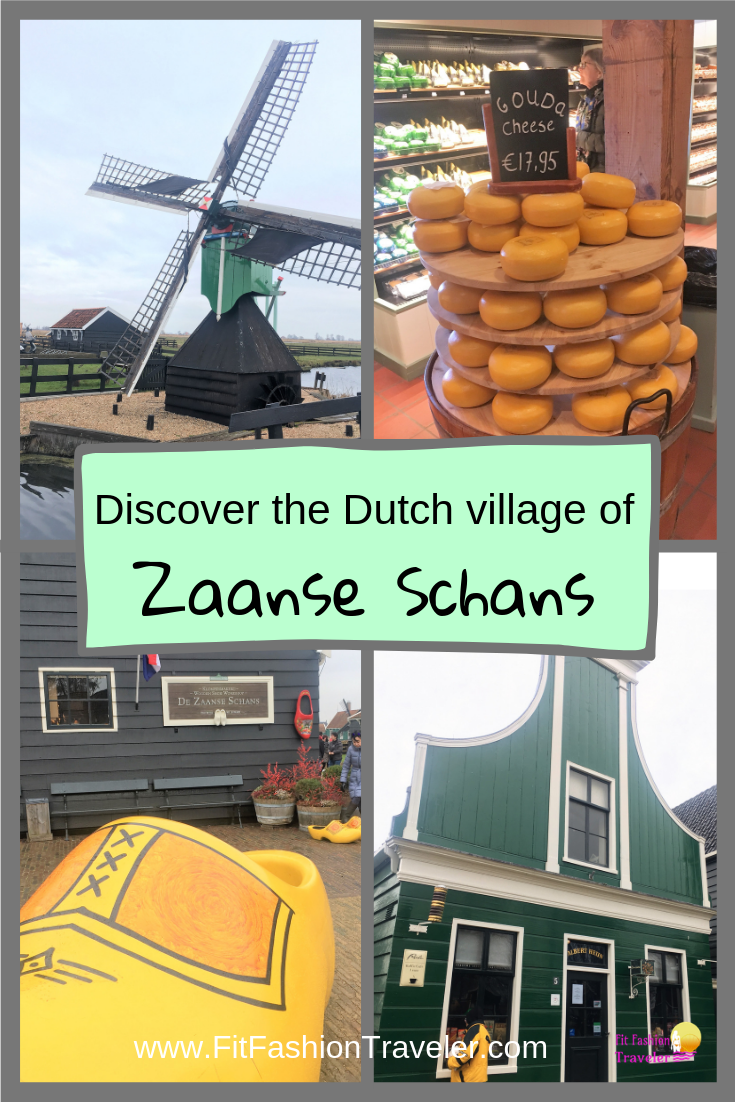 Plan the BEST day trip to the Dutch historic village of Zaanse Schans from Amsterdam using the guide in this blog post. Learn how to visit real windmills, see how clogs are made, and sample fresh gouda cheese FOR FREE! #zaanseschans #amsterdam #holland #netherlands #windmills