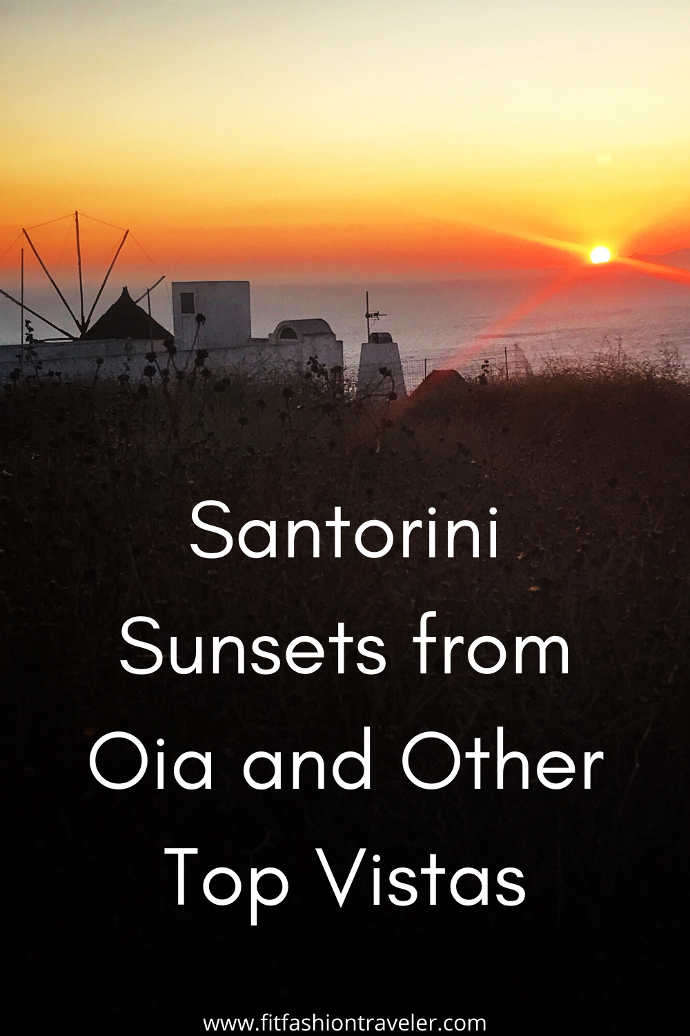 Discover the best places around the island of Santorini from which to watch the sunset