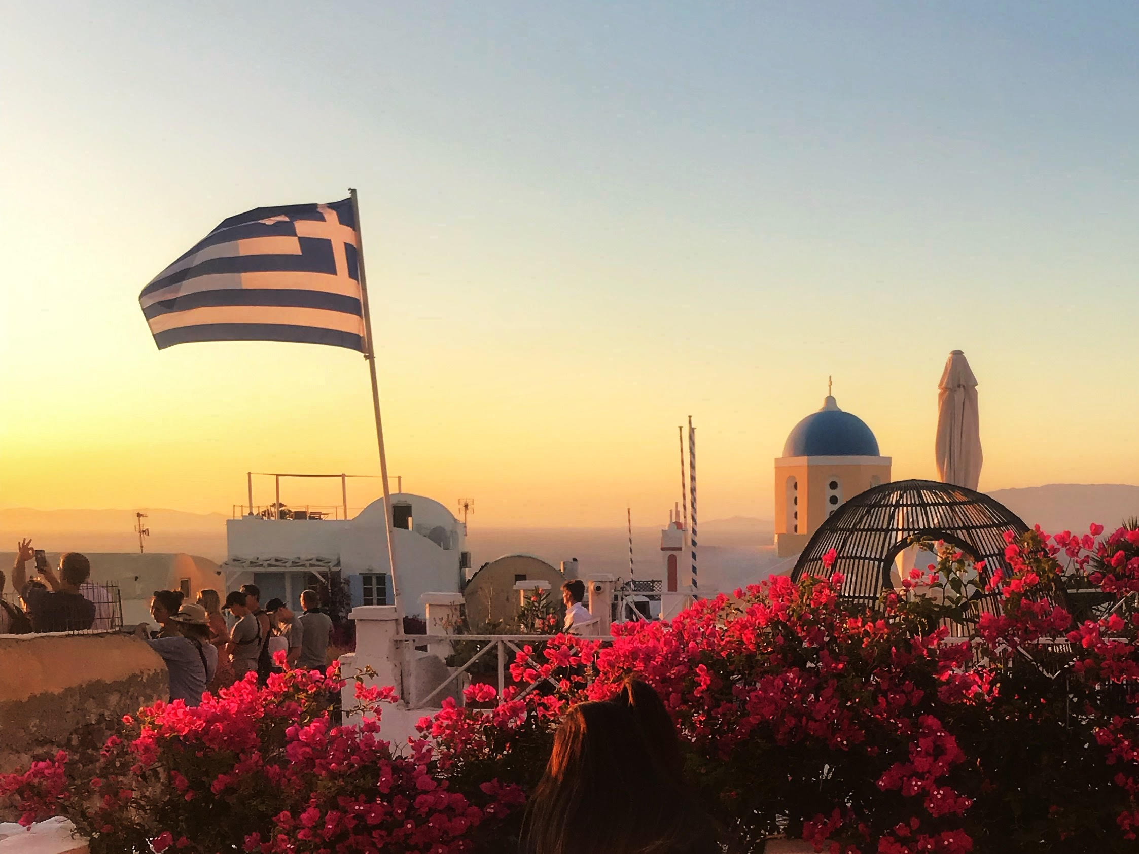 santorini sunset; oia; oia sunset